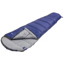 Спальный мешок Jungle Camp Active, левая молния, цвет: синий/серый